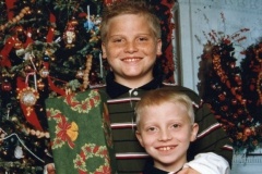 The boys growing up