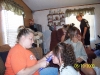 Visiting with family and friends